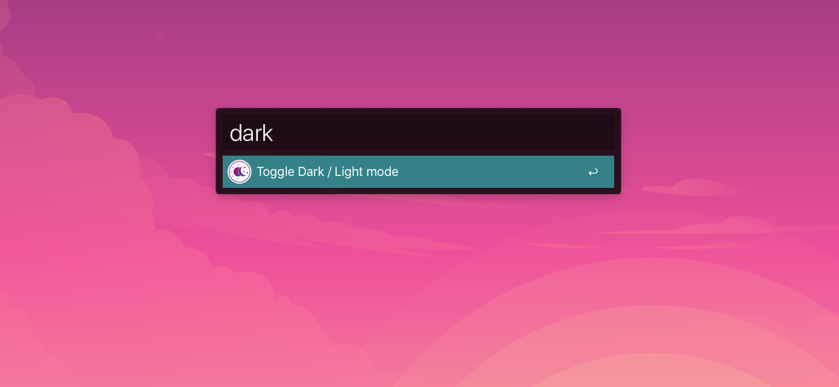 Toggle dark mode with Afred workflow