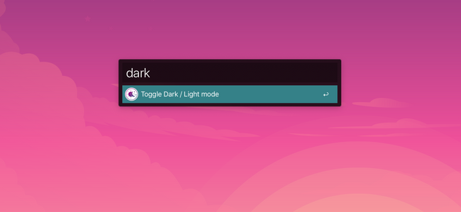 Toggle dark mode with Afred workflow